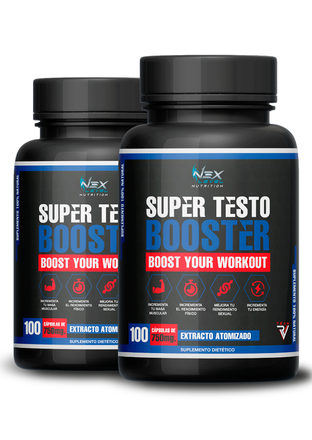 Súper Testo Booster (x2) Team RV Pro Programas Fitness